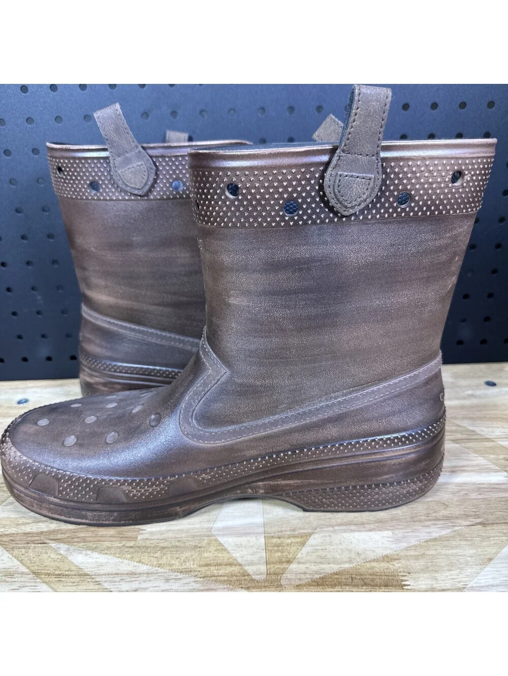 Huckberry x Crocs Classic Western Boot Brown Size M 12